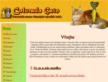 Tablet Screenshot of coloradogato.cz